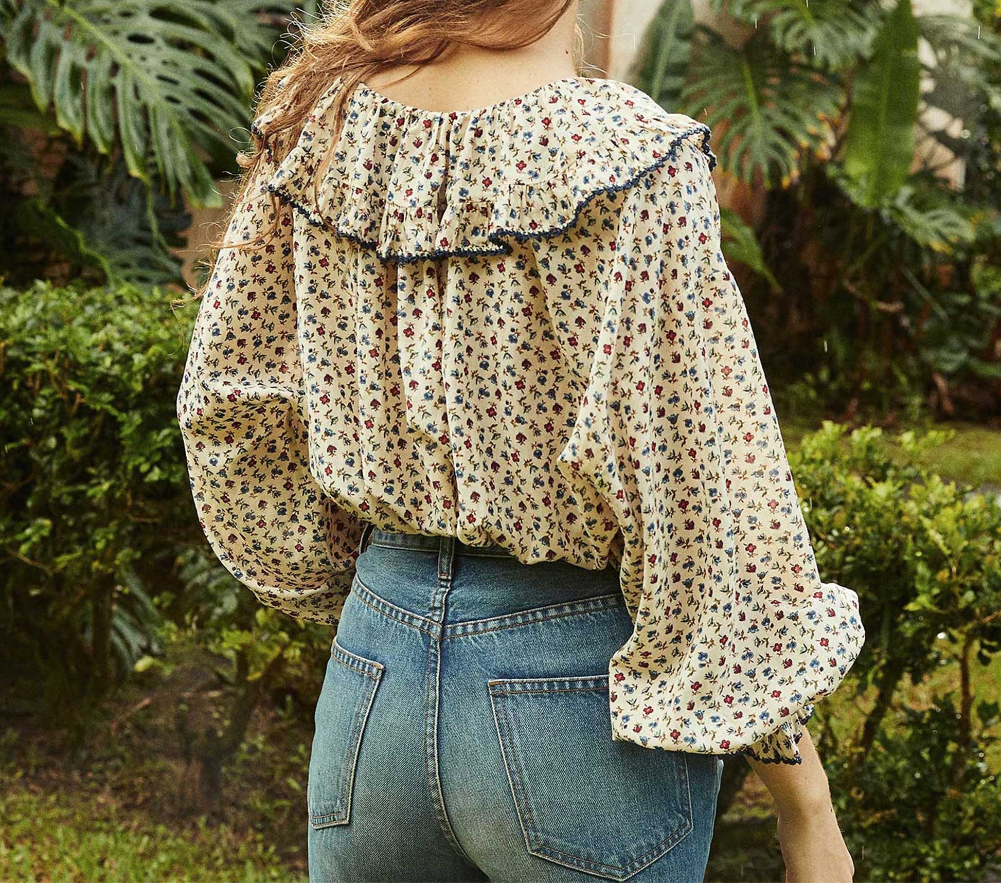 HMD -- SEYCHELLE TOP -- WILD BAYBERRY BLOOM view 3
