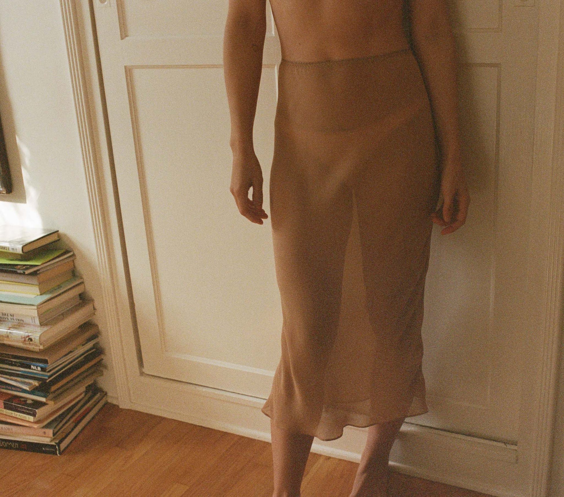 LONG SKIRT SLIP -- SAND DOLLAR view 3