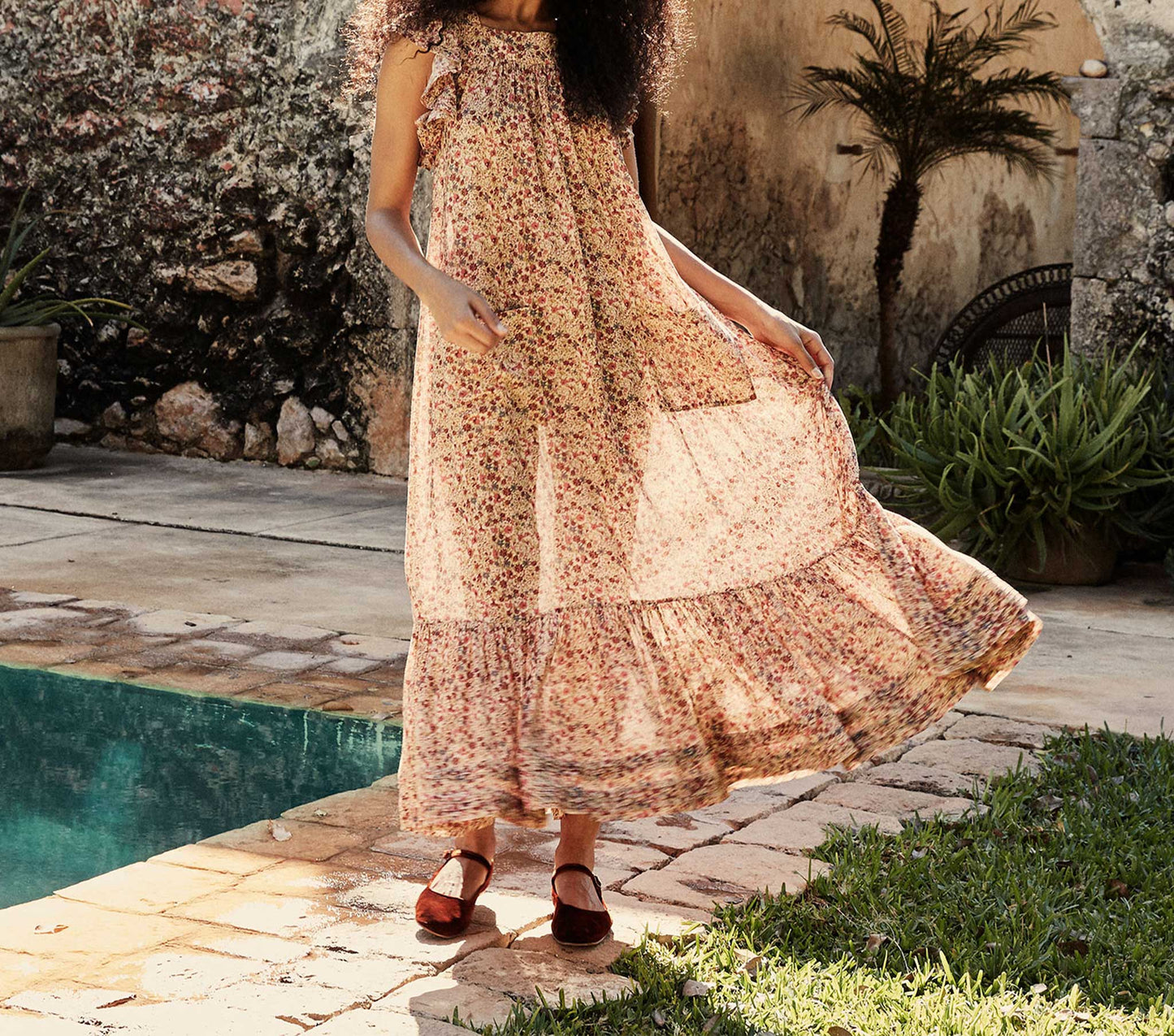 HMD -- SONNET DRESS -- PINK VALLEY FLORAL