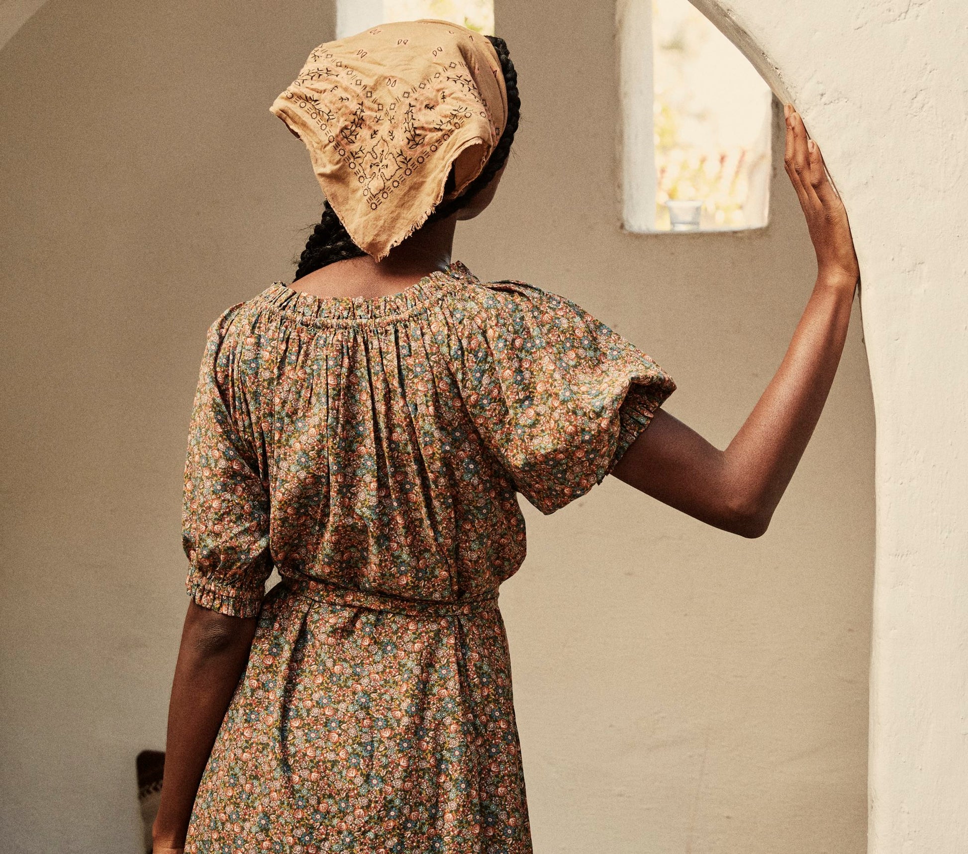 HMD -- SAFFLOWER DRESS -- YELLOW LAUREL CANYON ROSE view 9
