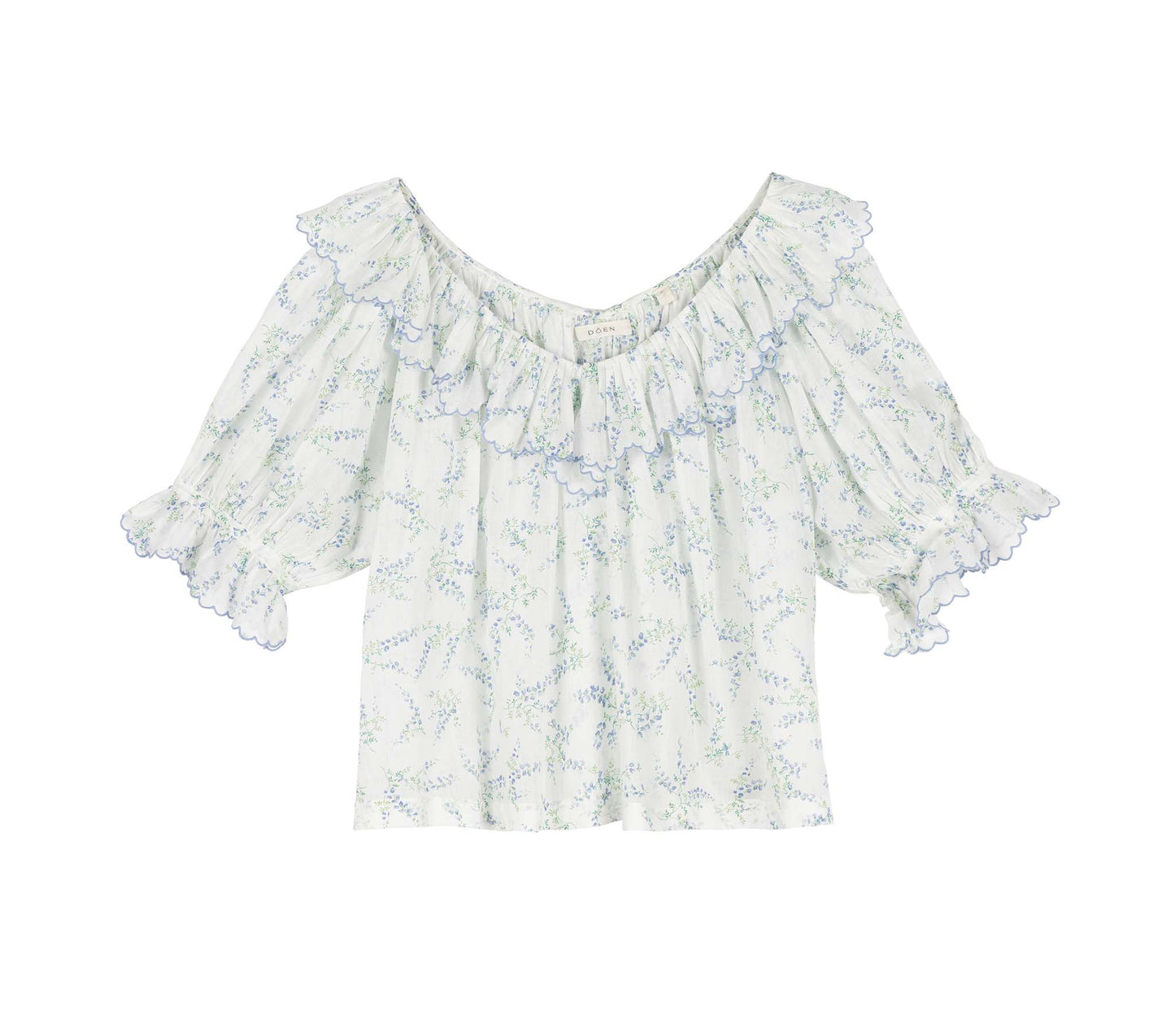 HMD -- SAMARA TOP -- BLANC BLUEBELL BALLAD