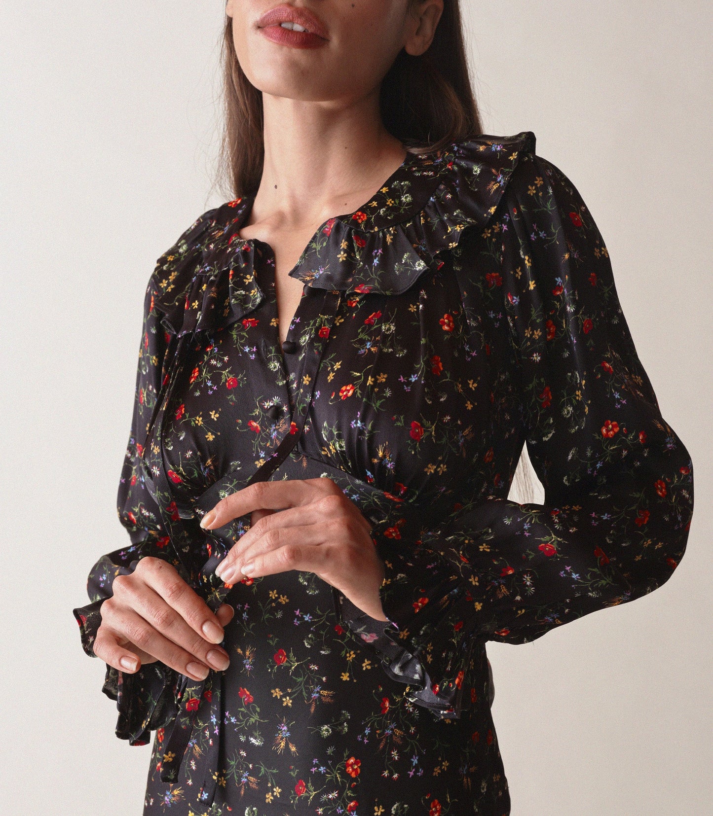 HMD -- SOLAIRE DRESS -- WINDSWEPT WILDFLOWER