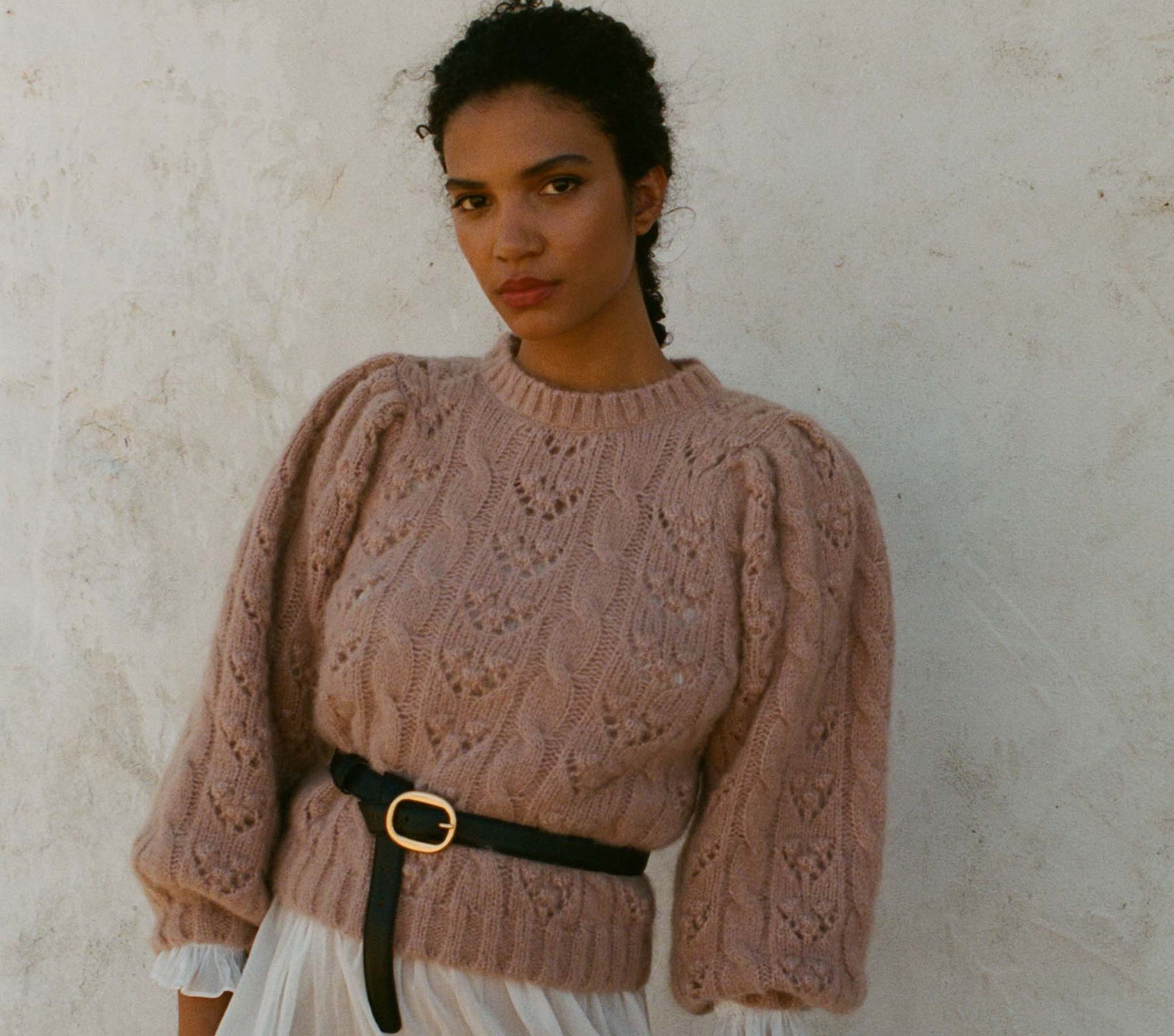 HMD -- TUDOR SWEATER -- CLAY view 3
