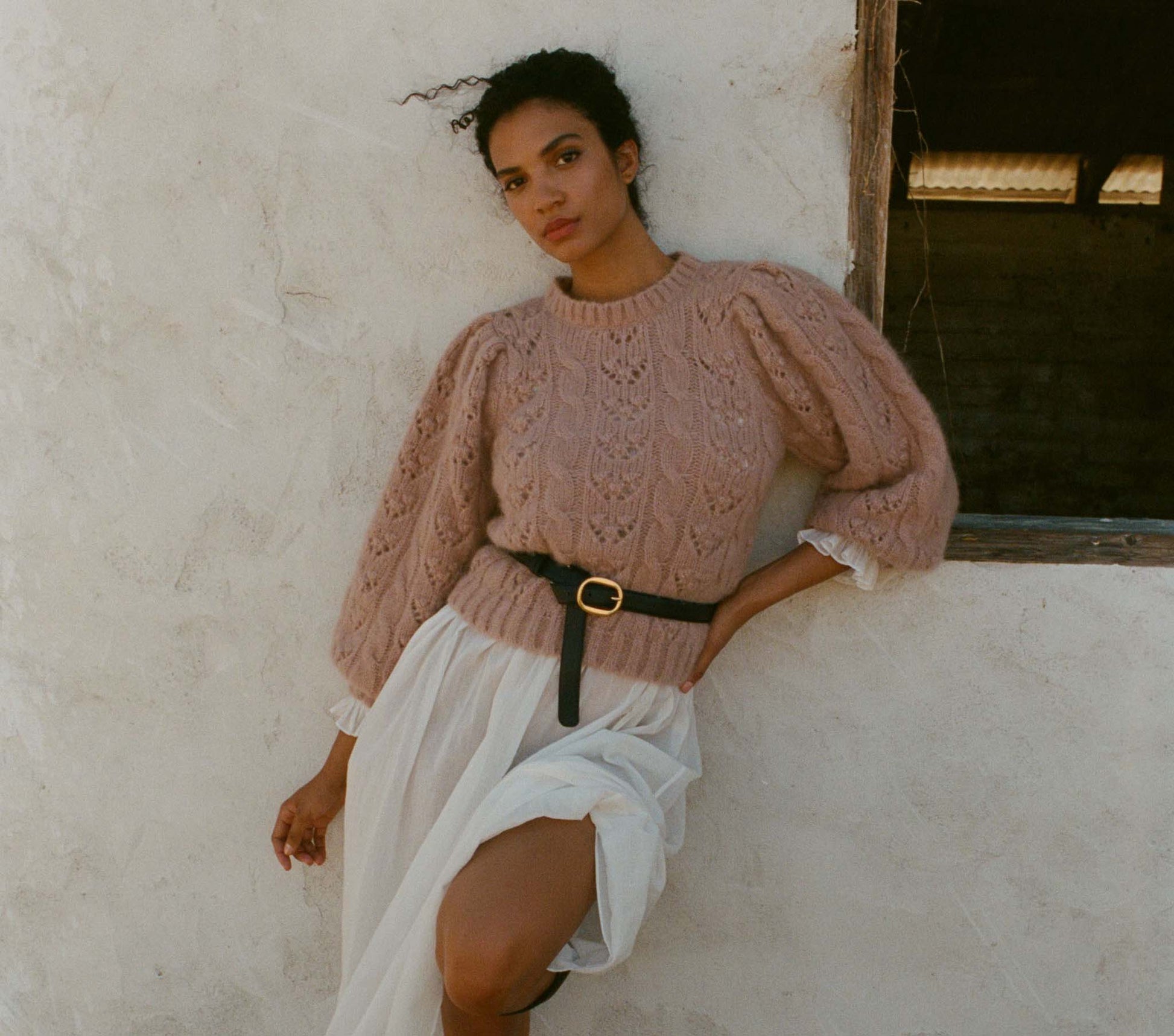 HMD -- TUDOR SWEATER -- CLAY view 4
