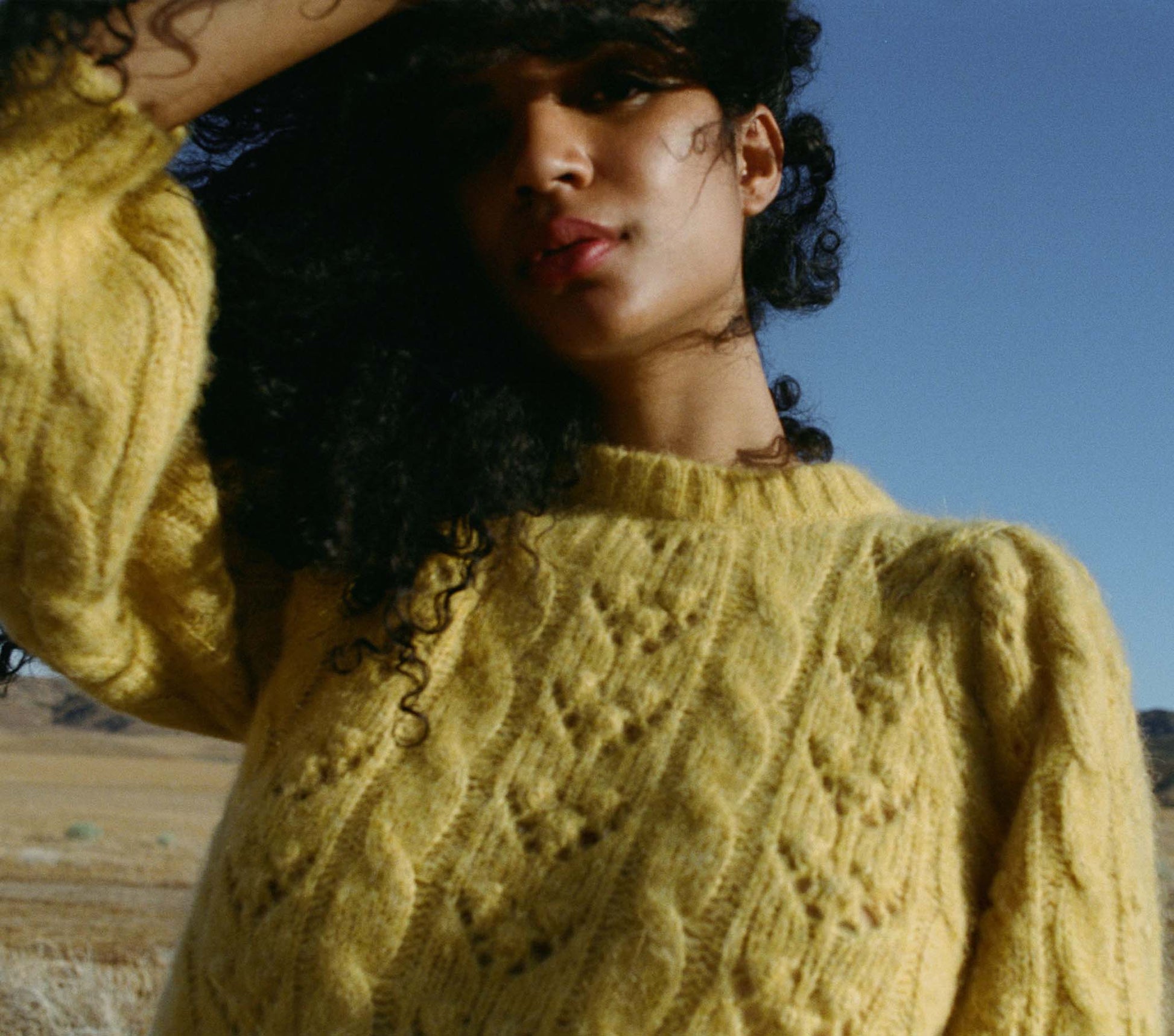 HMD -- TUDOR SWEATER -- GOLDFINCH view 1
