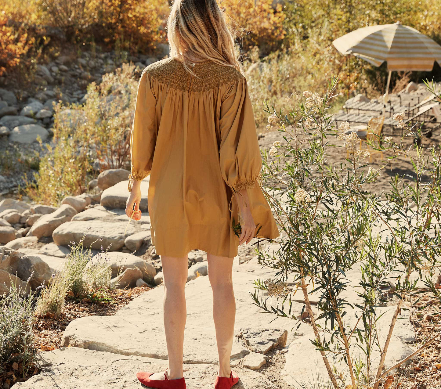 HMD -- THEDA DRESS -- WHEAT