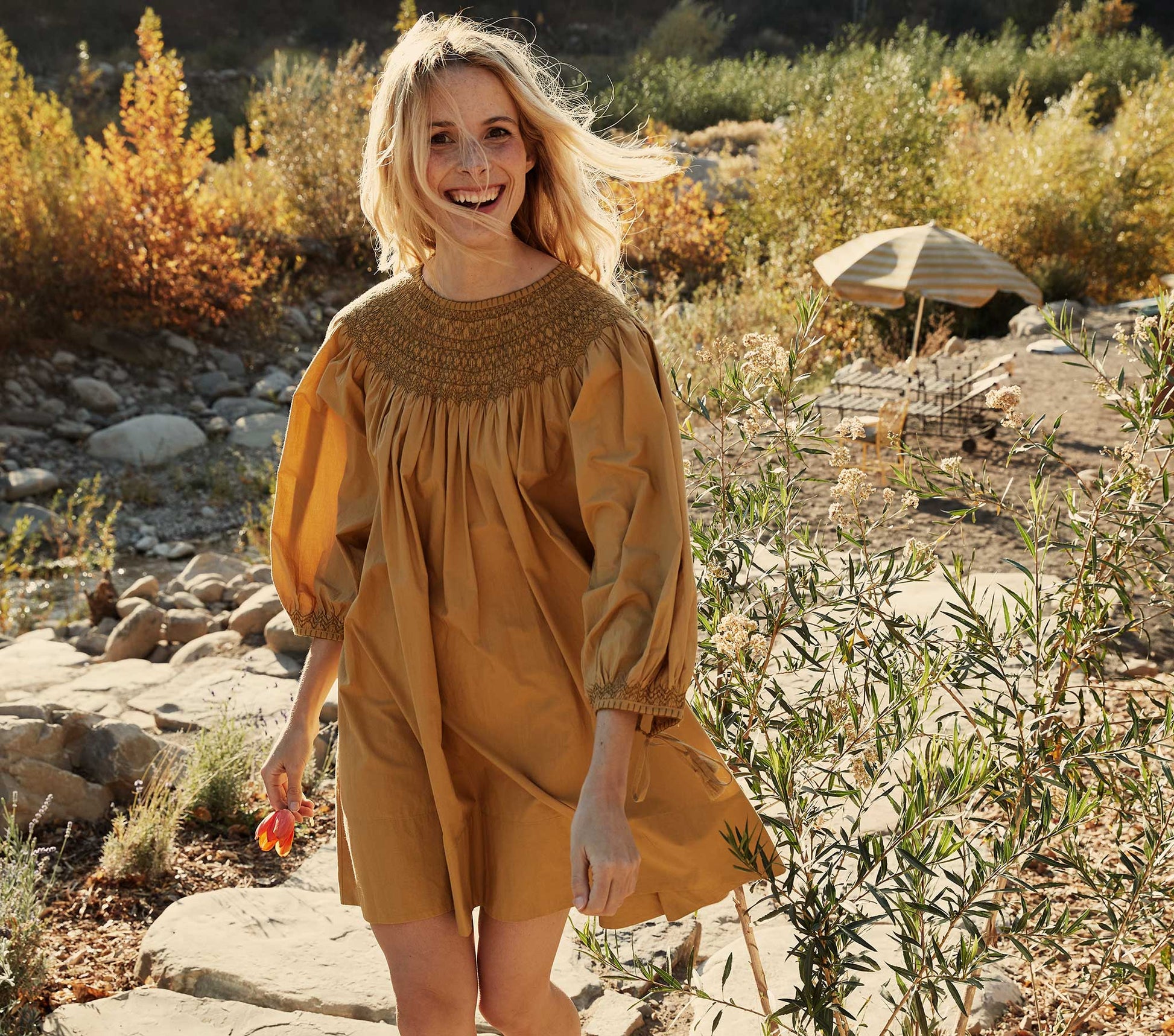 HMD -- THEDA DRESS -- WHEAT view 6
