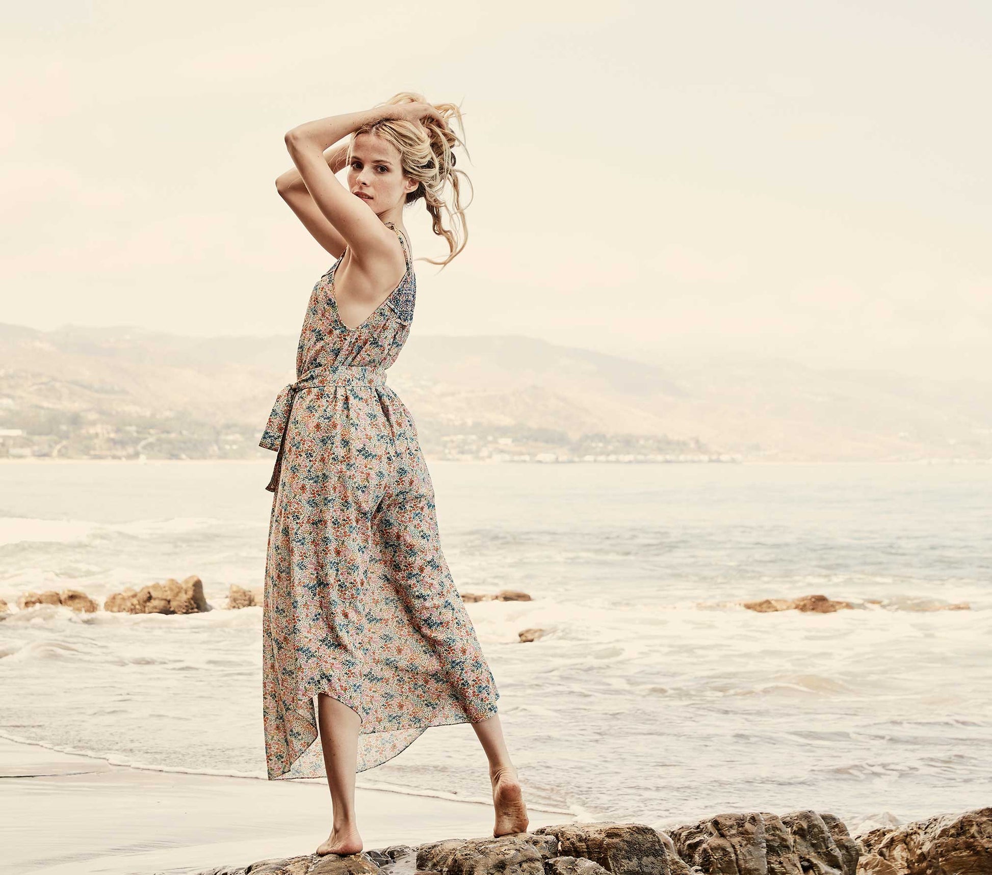 HMD -- THOREAU DRESS -- CREAM LADY BIRD FLORAL view 1
