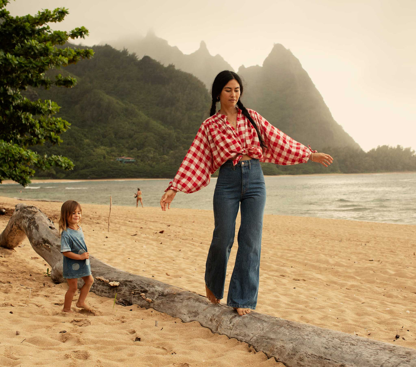 HMD -- O'KEEFFE TOP -- ST OUEN SWEET CHERRY PLAID