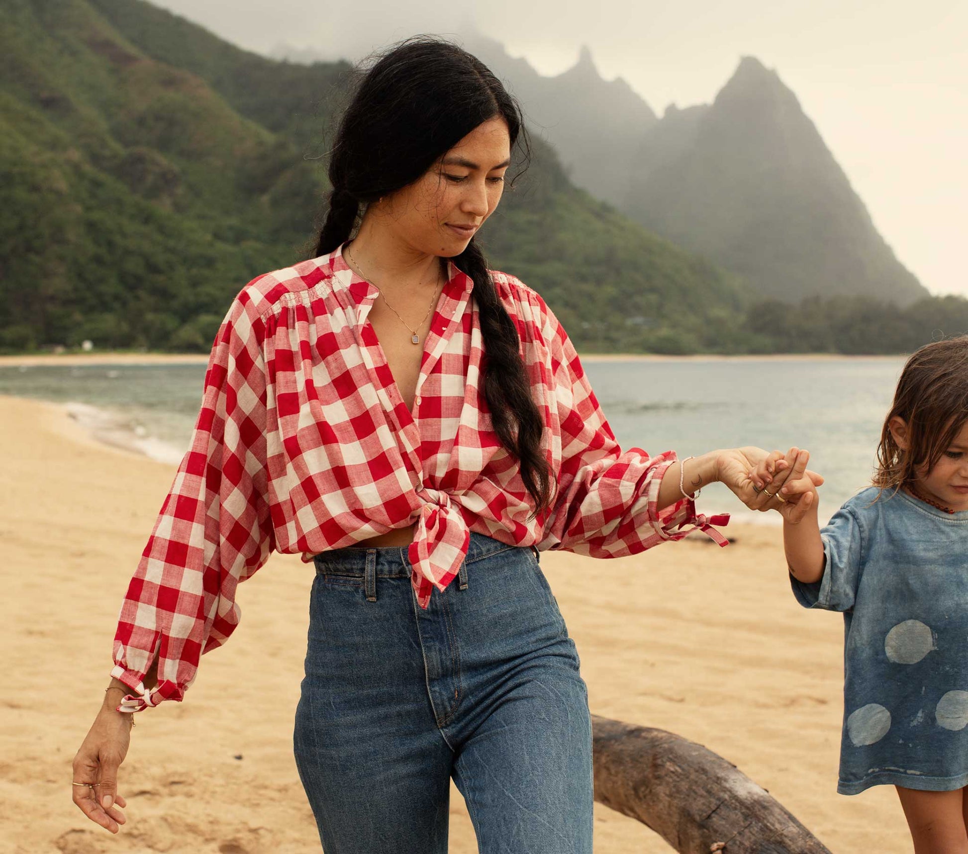 HMD -- O'KEEFFE TOP -- ST OUEN SWEET CHERRY PLAID view 5
