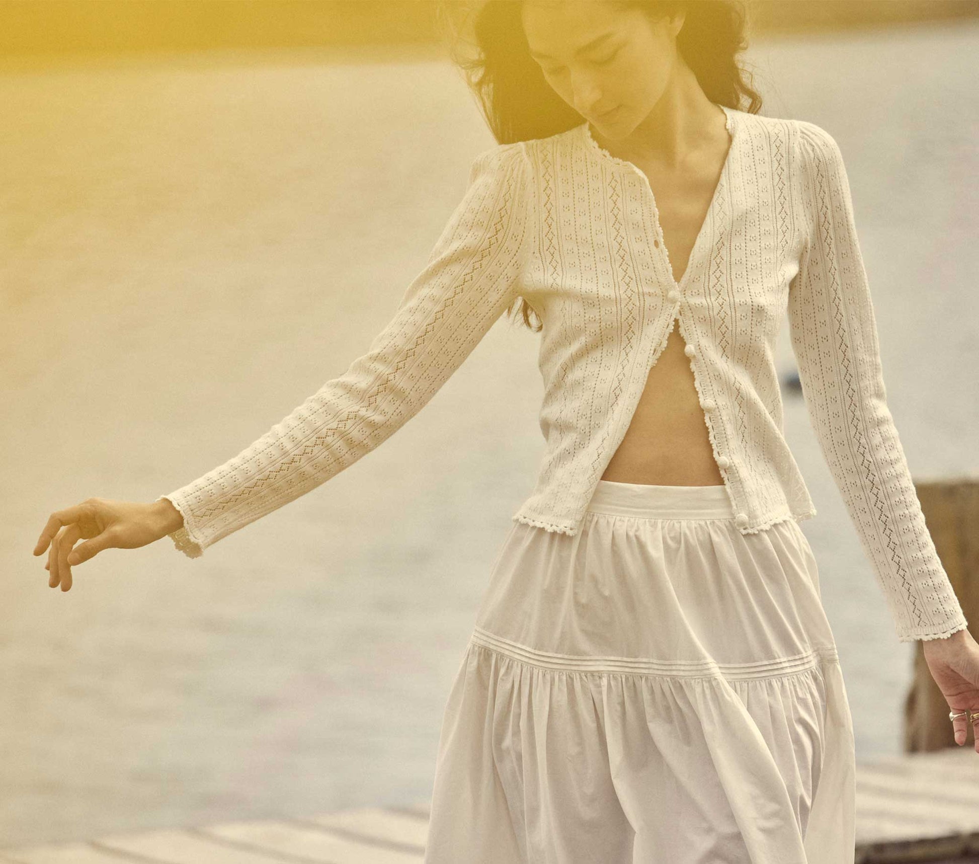 HMD -- VERSE CARDIGAN -- WHITE view 3

