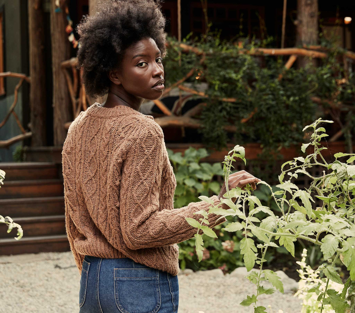 HMD -- VERONA CARDIGAN SWEATER -- CAMEL