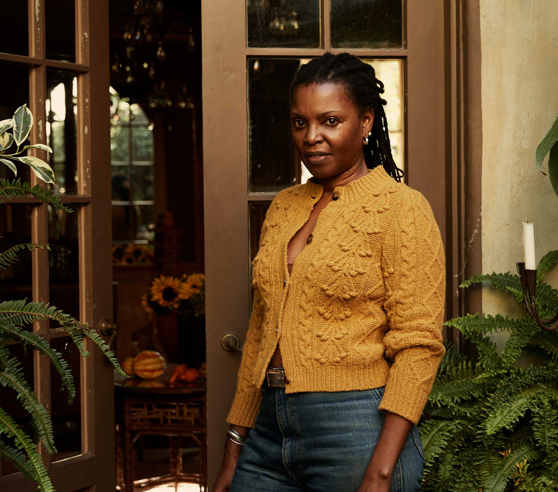 HMD -- VERONA CARDIGAN SWEATER -- MUSTARD view 4
