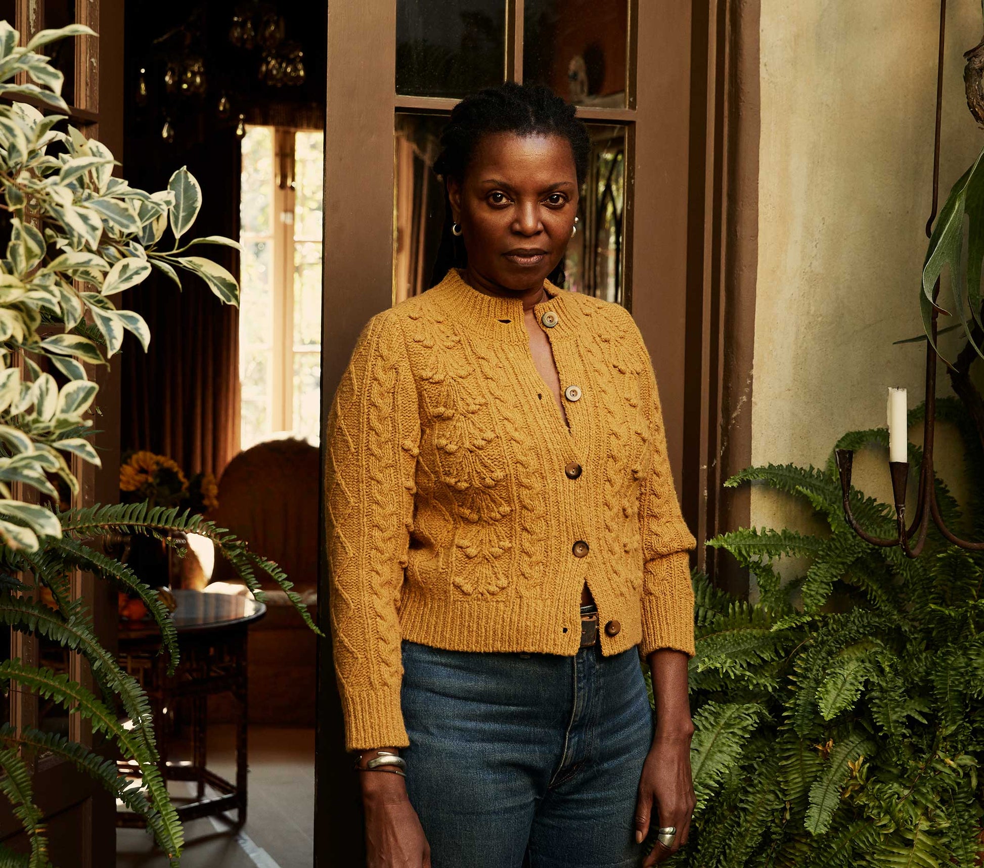 HMD -- VERONA CARDIGAN SWEATER -- MUSTARD view 1
