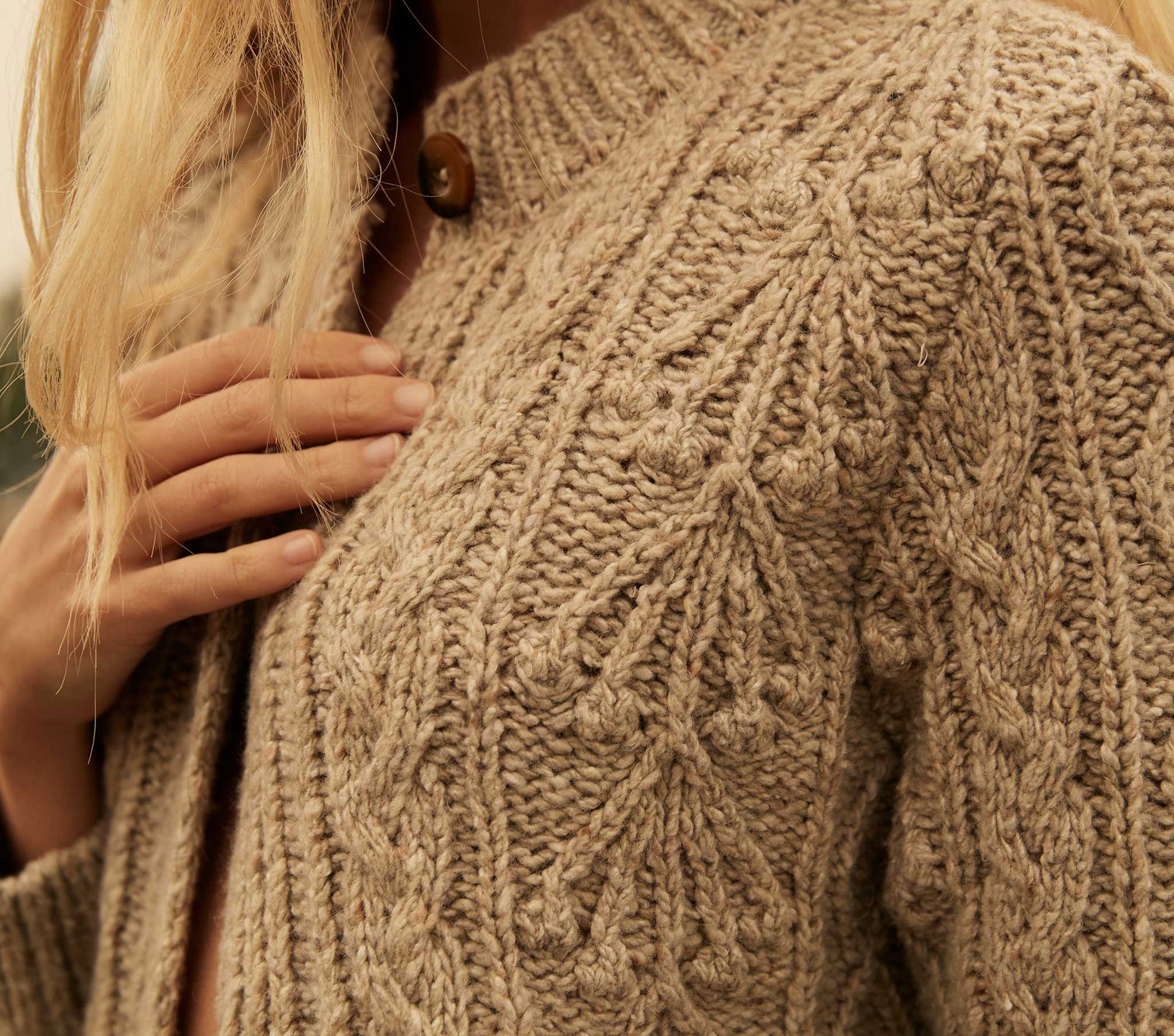 HMD -- VERONA CARDIGAN SWEATER -- OAT view 8
