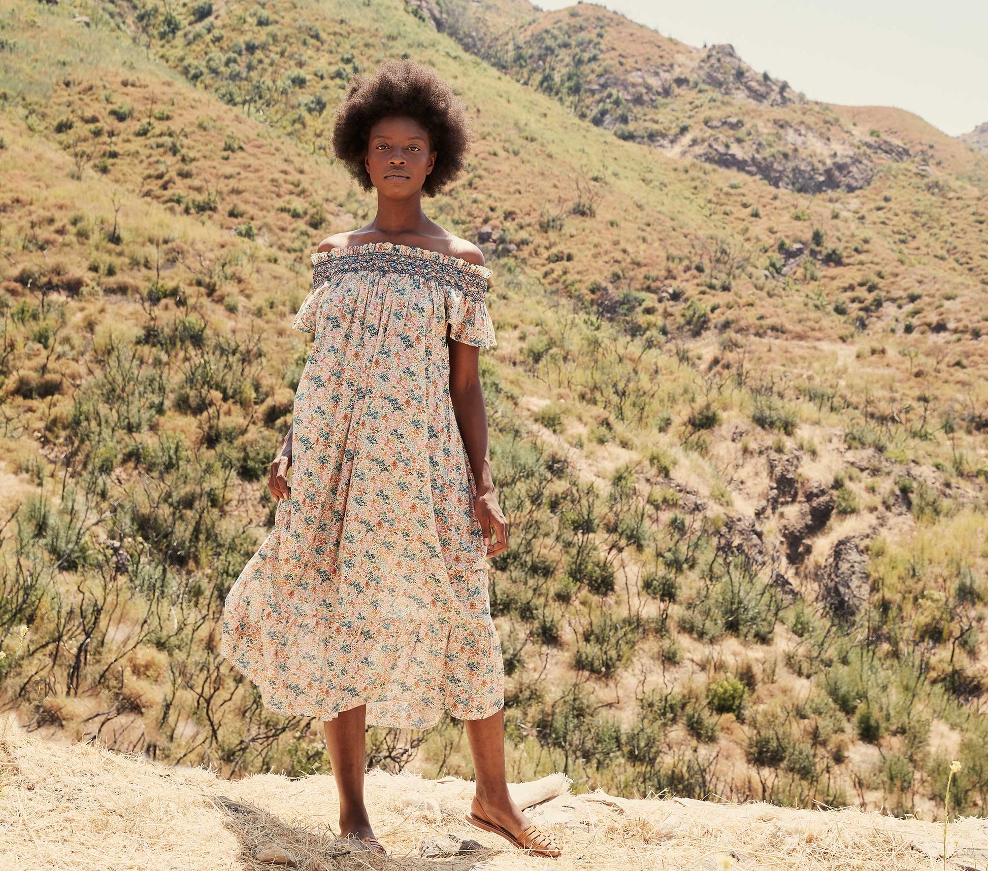 HMD -- VIOLETTA DRESS -- CREAM LADY BIRD FLORAL view 7
