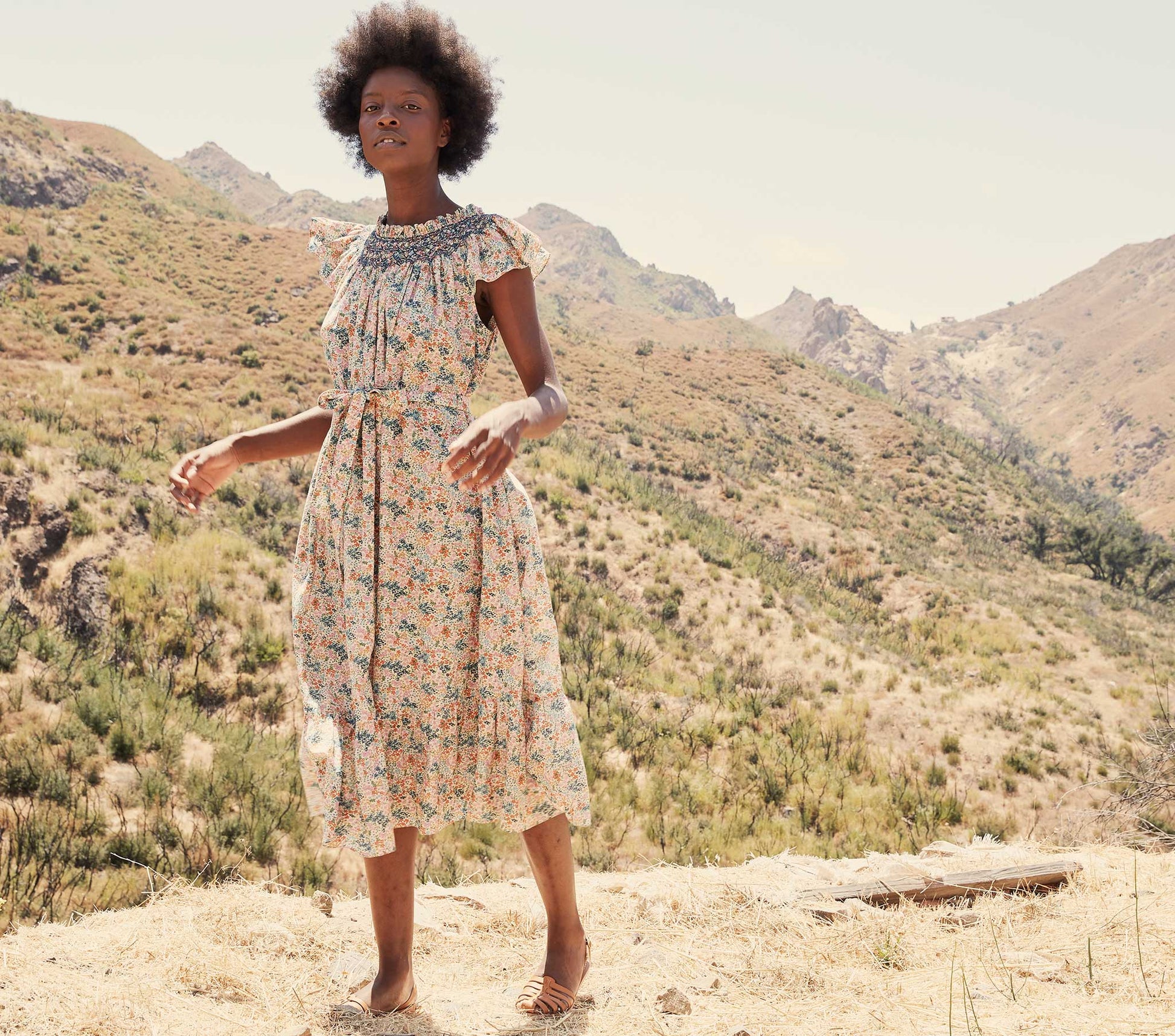 HMD -- VIOLETTA DRESS -- CREAM LADY BIRD FLORAL view 8
