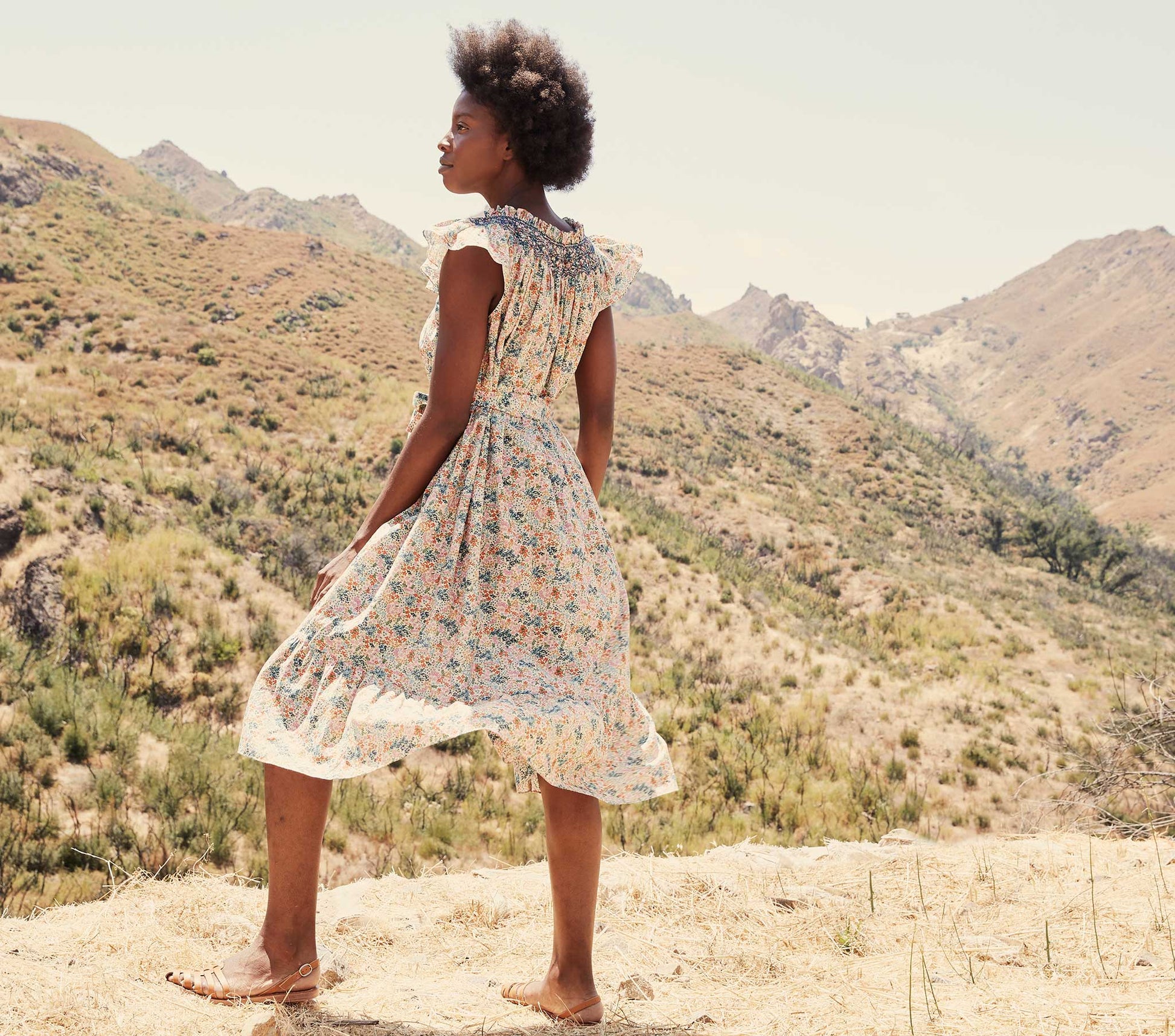 HMD -- VIOLETTA DRESS -- CREAM LADY BIRD FLORAL view 5
