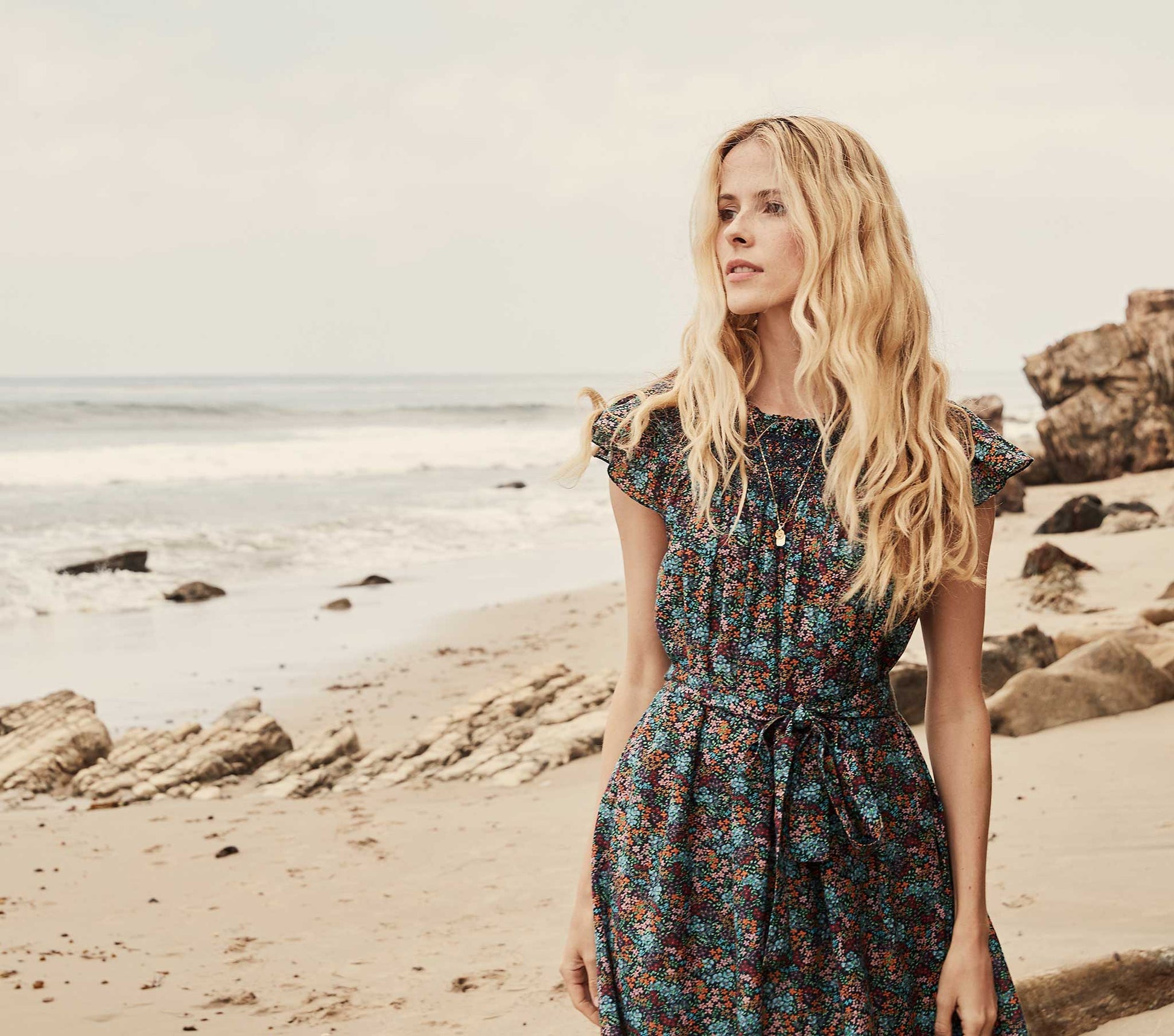 HMD -- VIOLETTA DRESS -- NAVY LADY BIRD FLORAL view 6
