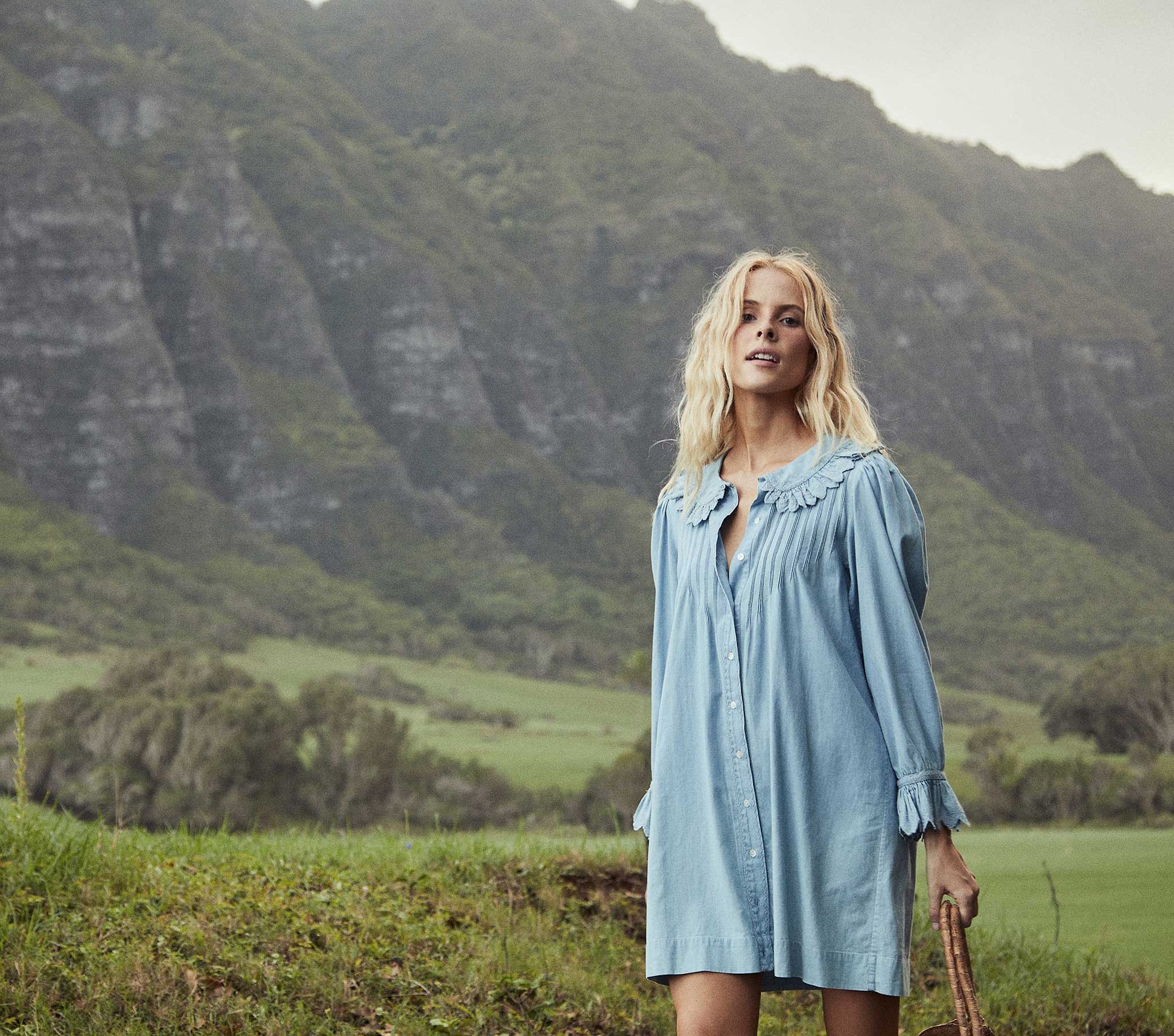HMD -- WING DRESS -- PARISIAN CHAMBRAY view 7
