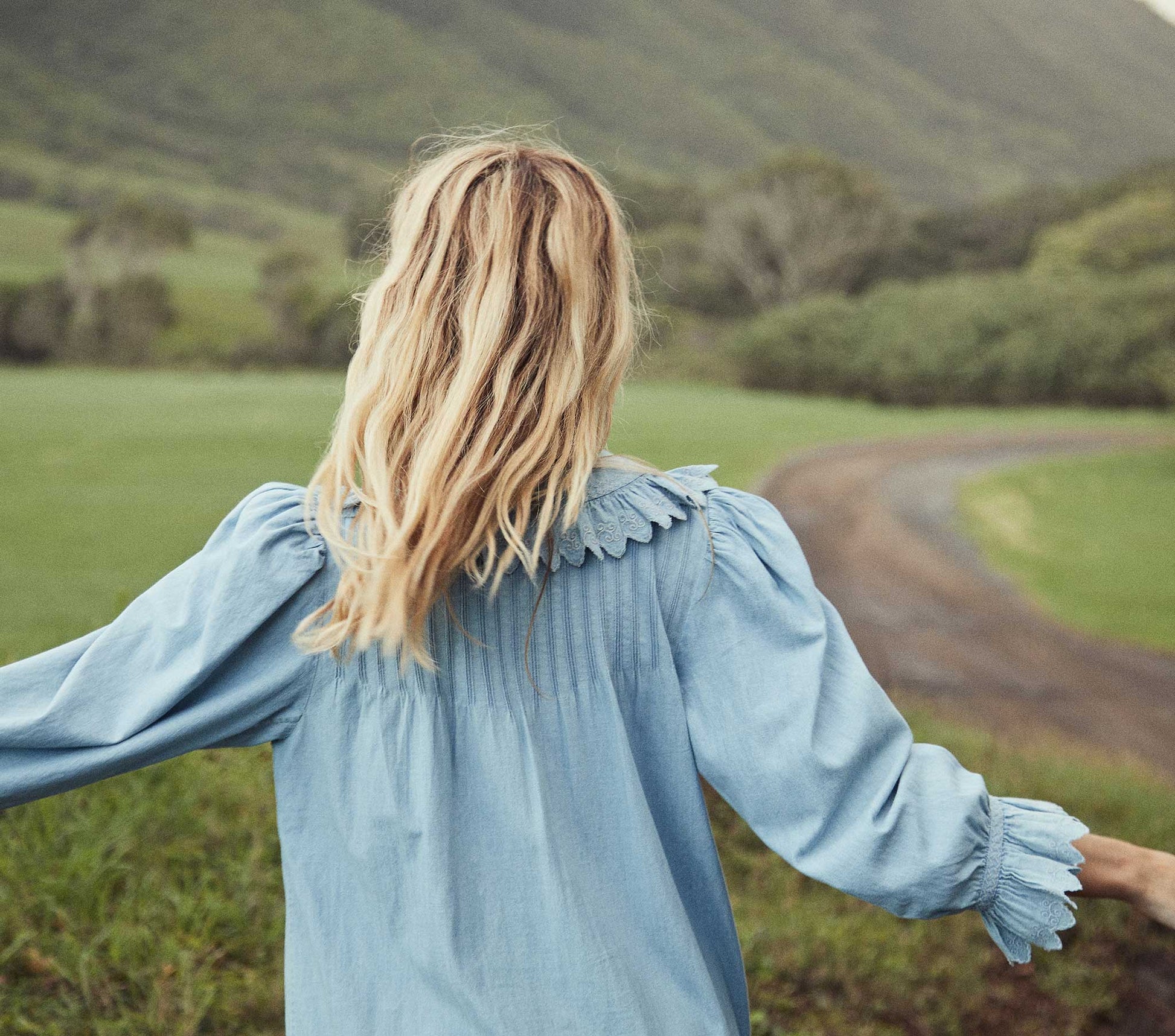 HMD -- WING DRESS -- PARISIAN CHAMBRAY view 9

