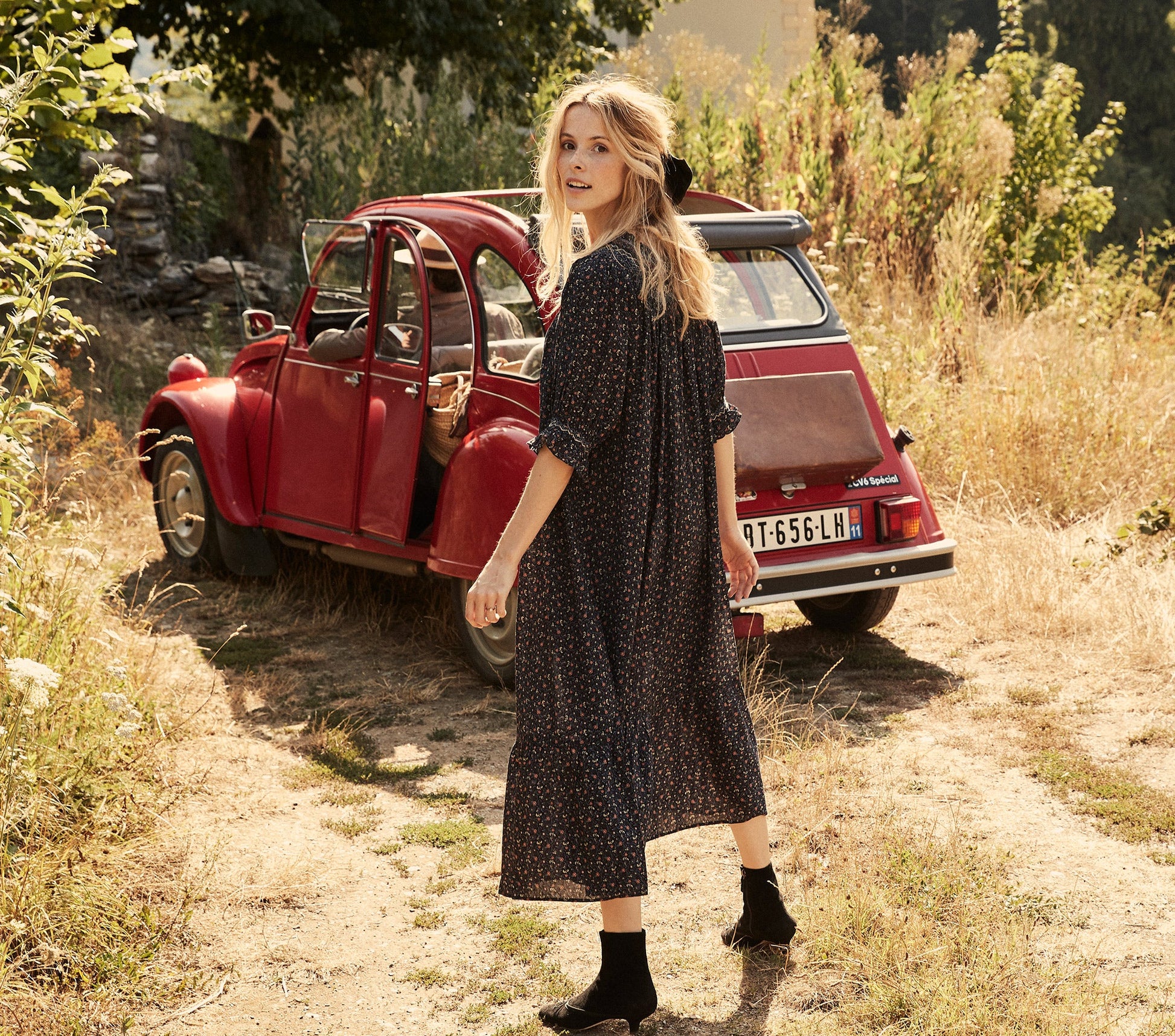 HMD -- WHISPER DRESS -- BLACK MARFA PAISLEY view 4
