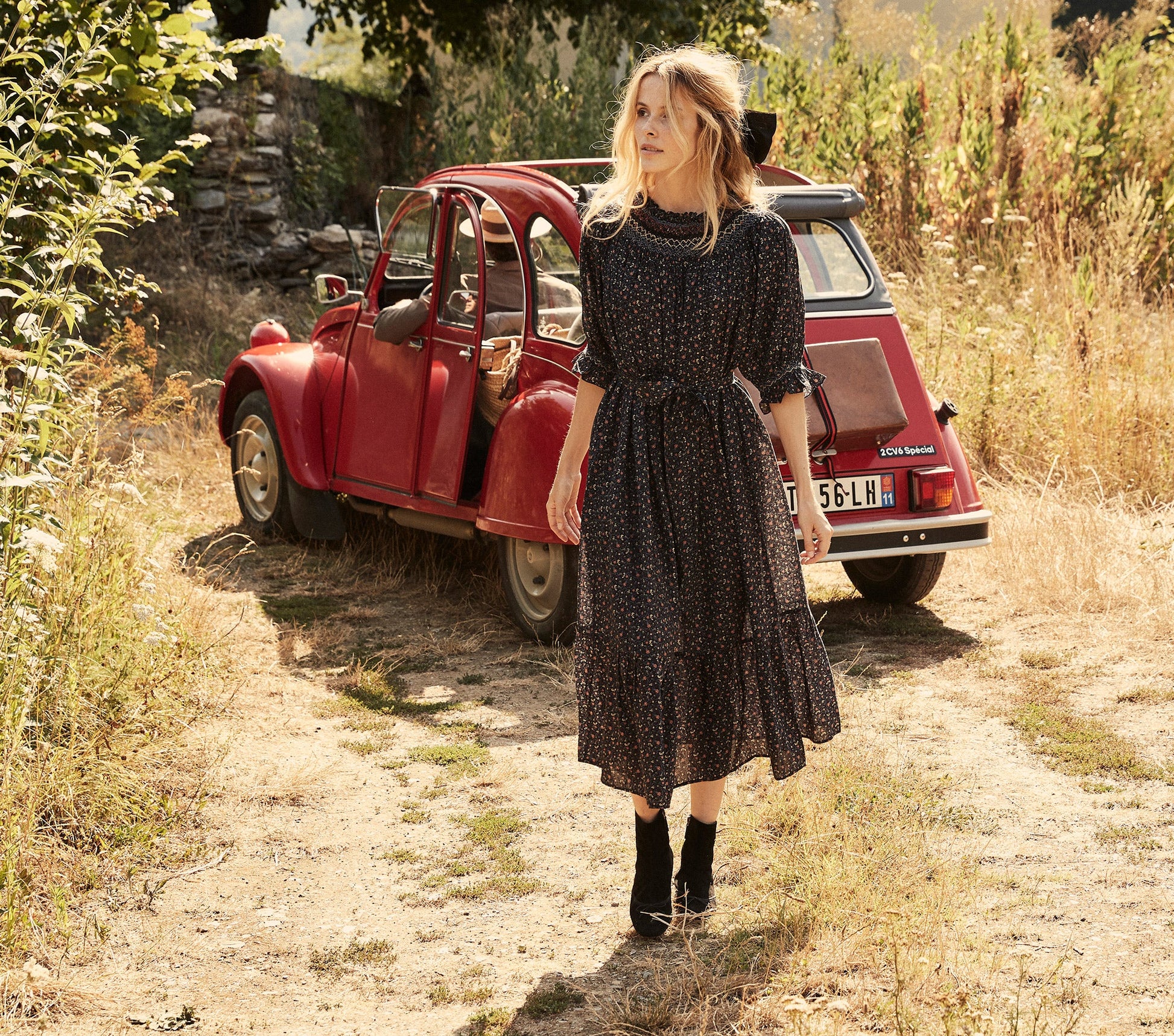 HMD -- WHISPER DRESS -- BLACK MARFA PAISLEY view 2
