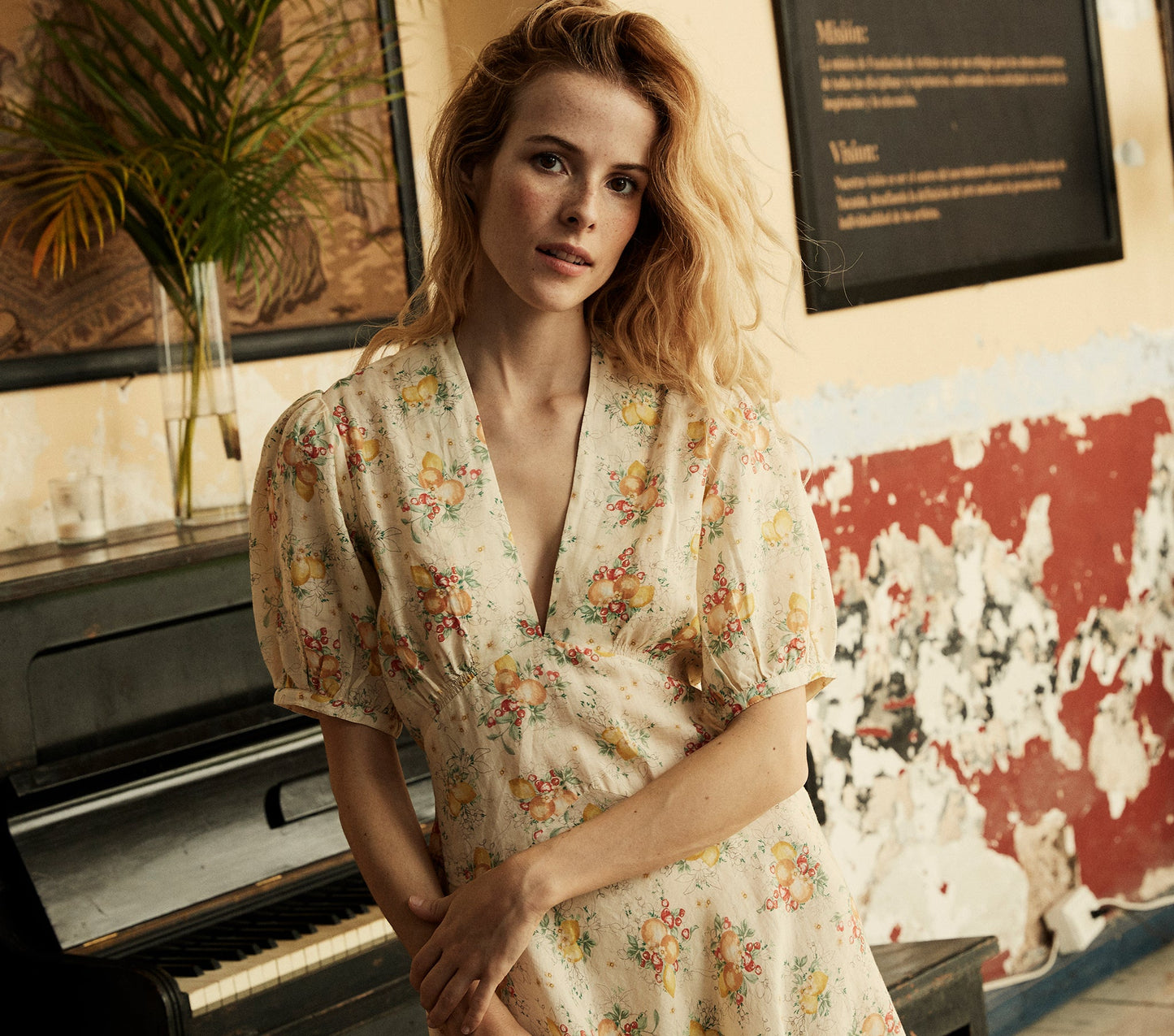 HMD -- WISTERIA DRESS -- ORCHARD BOTANICAL PRINT