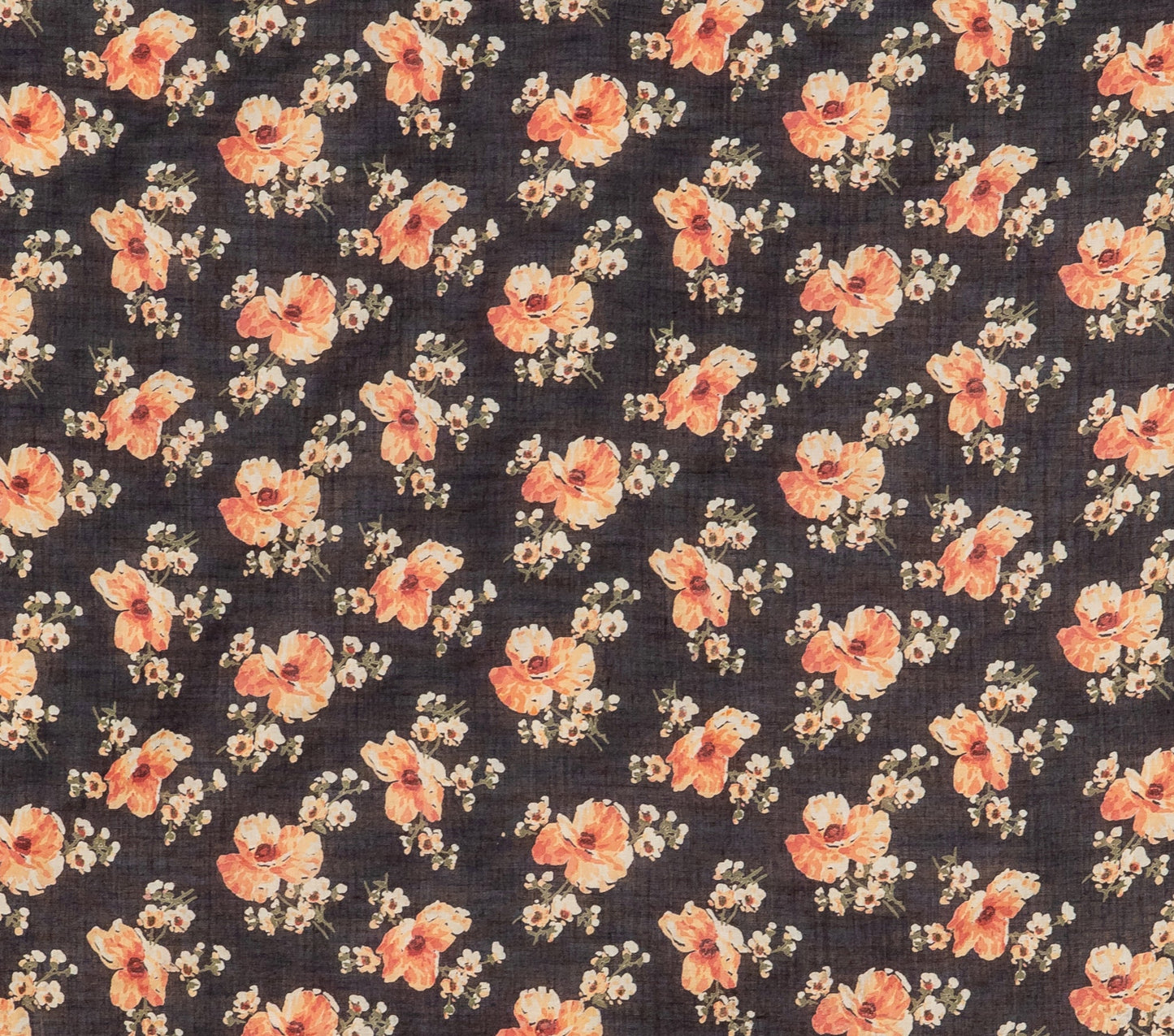 HMD -- ROSEBAY TOP -- BLACK POPPY PRINT