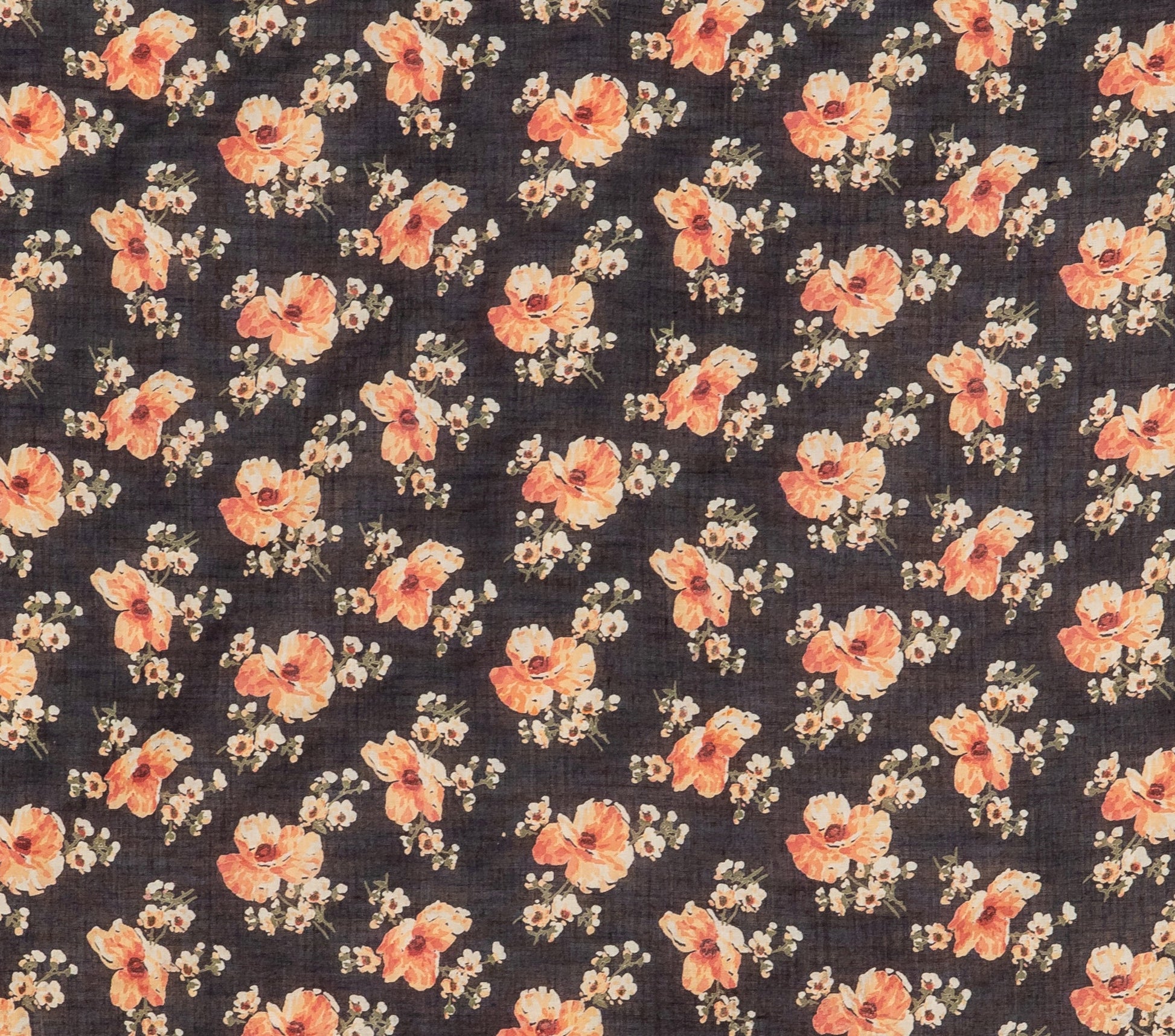 HMD -- ROSEBAY TOP -- BLACK POPPY PRINT view 4
