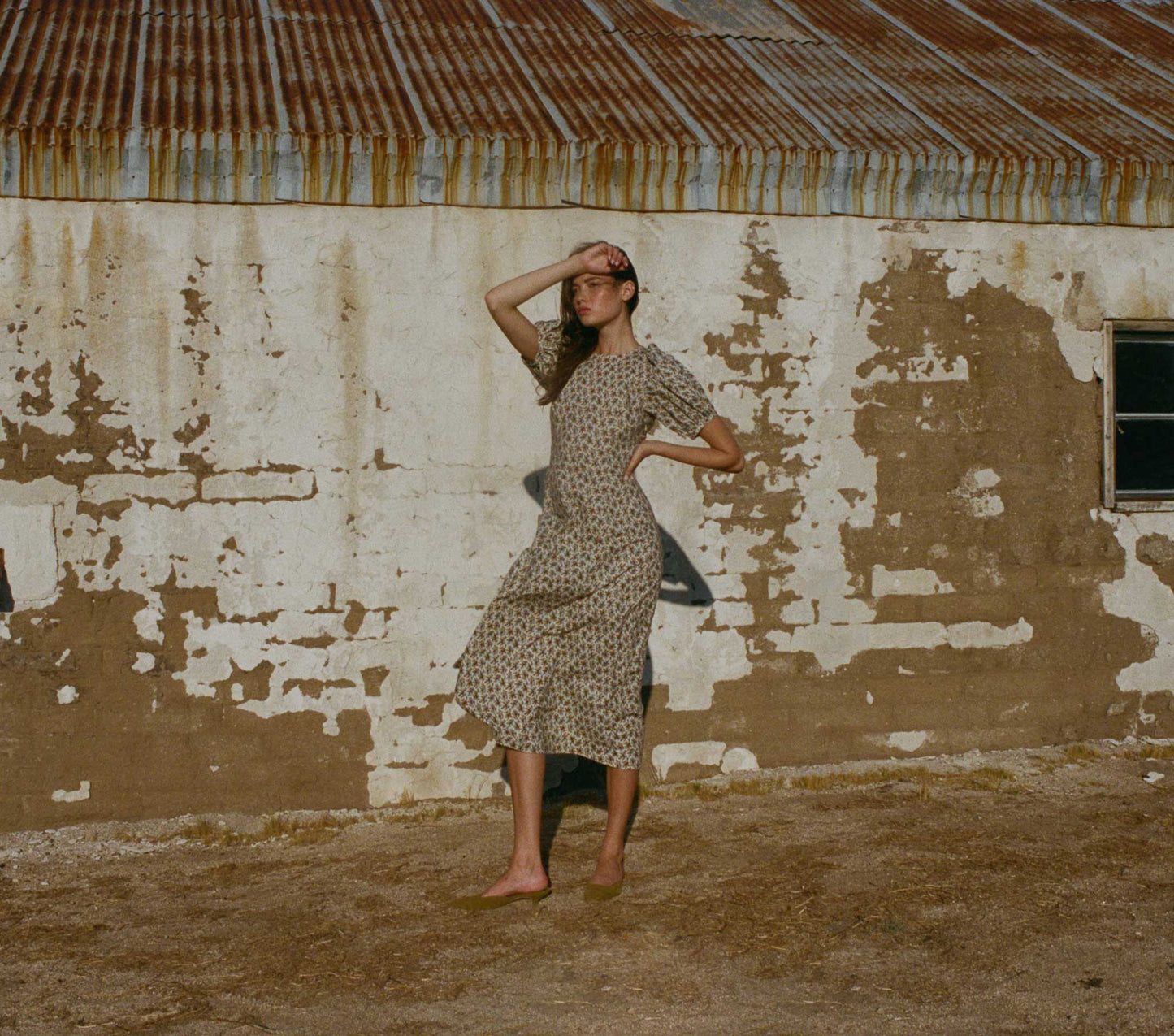HMD -- BLAIR DRESS -- CRÌöME FLEURS D'AVIGNON