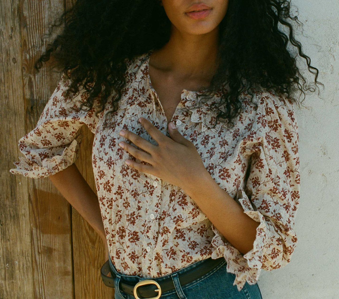 HMD -- HICKORY TOP -- BURGUNDY SONGBIRD TOILE