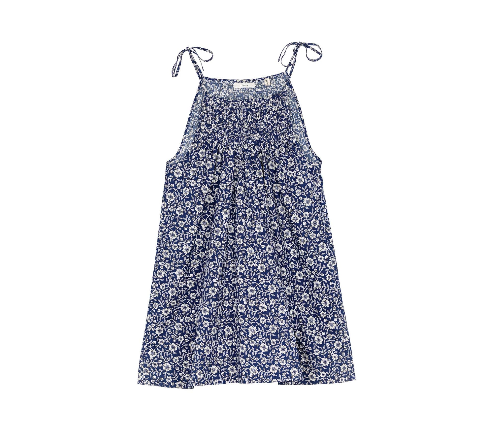 HMD -- MARJORIE DRESS -- BLUE JESSAMINE CALICO view 7
