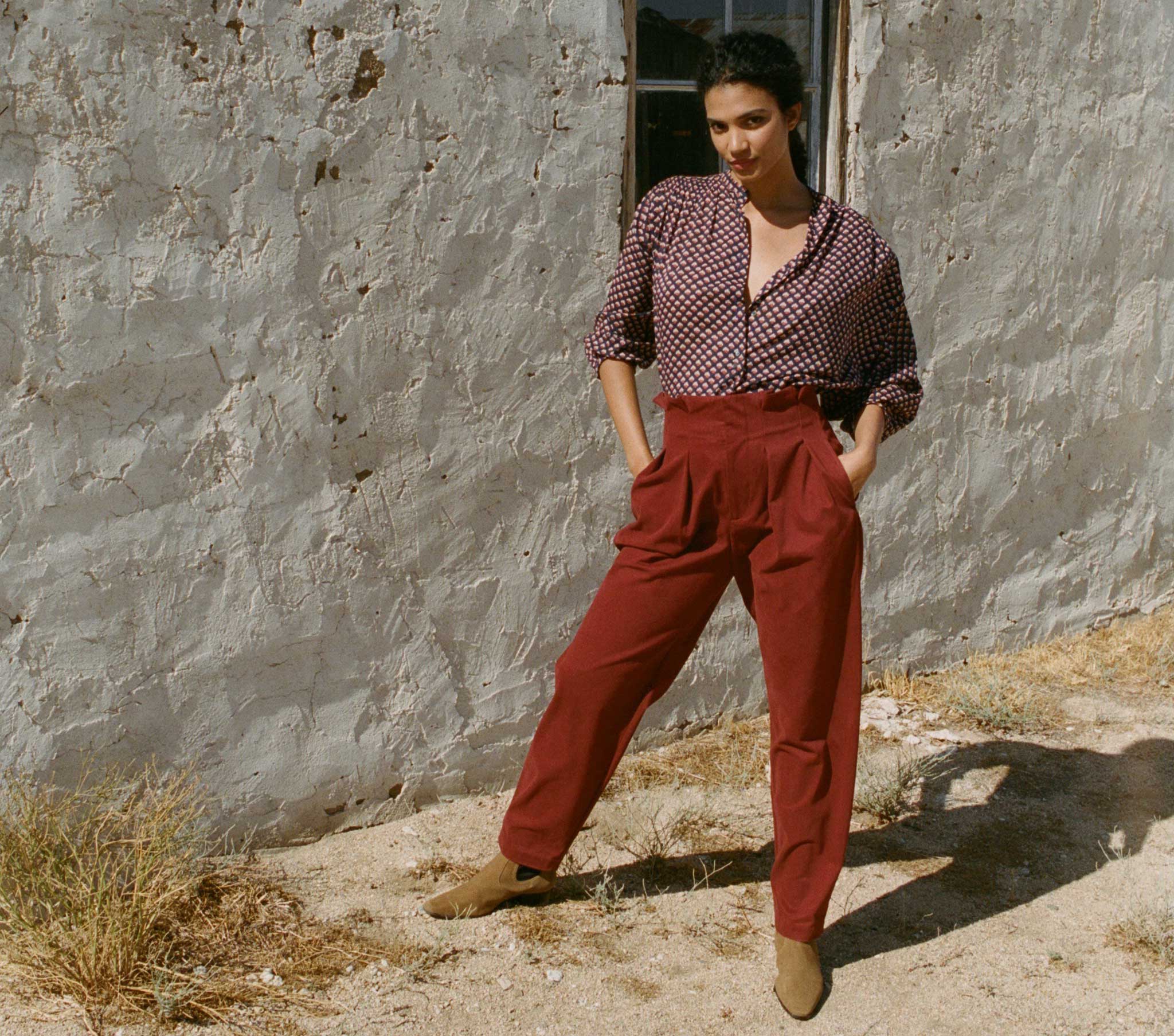 HMD -- LOUVRE PANT -- TERRACOTTA