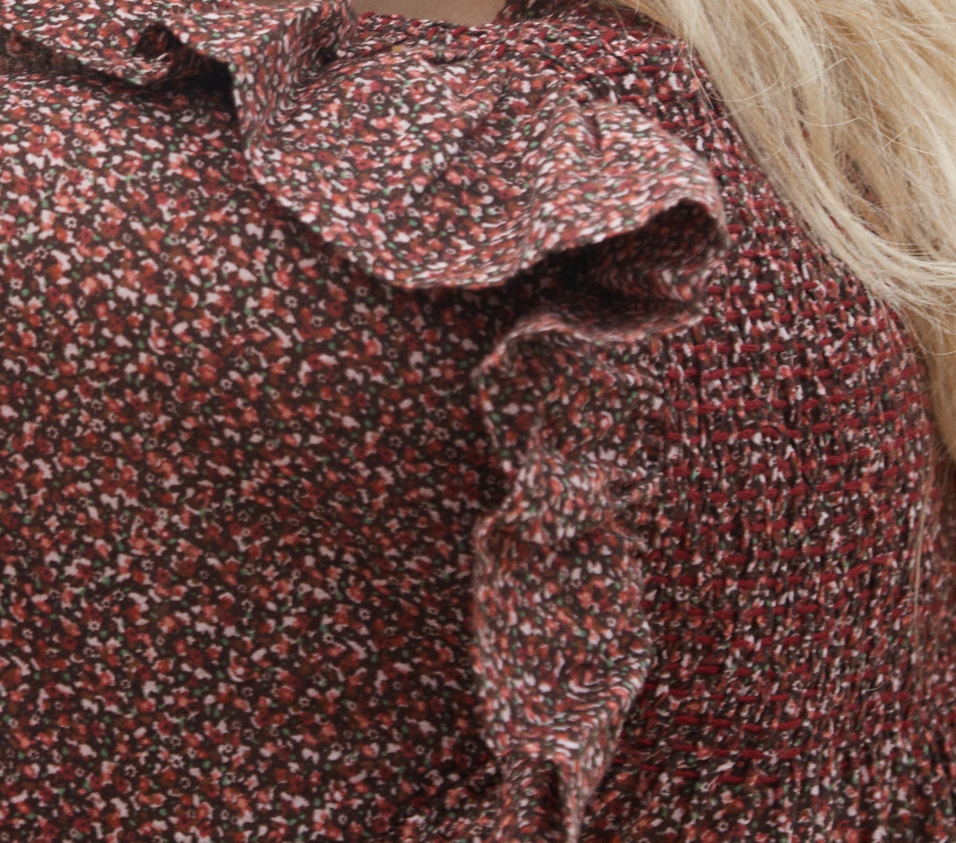 HMD -- OLIVER DRESS -- RUST DITZY FLORAL view 16

