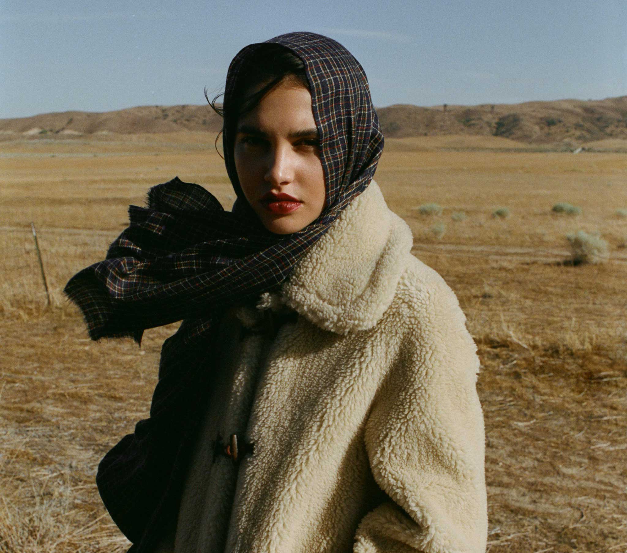 HMD -- PASHMINA SCARF -- MIDNIGHT ST GERMAIN PLAID